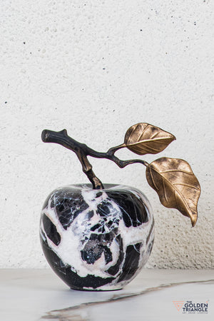 Pomona Marble Apple TableTop Decor - Black