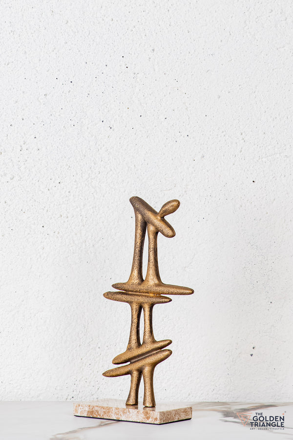 Auren Abstract Sculpture - Antique Gold