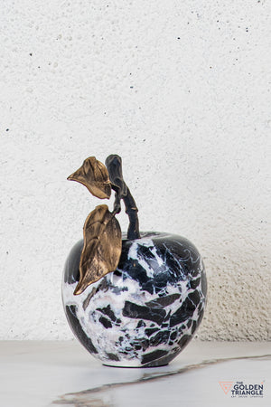 Pomona Marble Apple TableTop Decor - Black