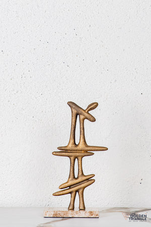 Auren Abstract Sculpture - Antique Gold
