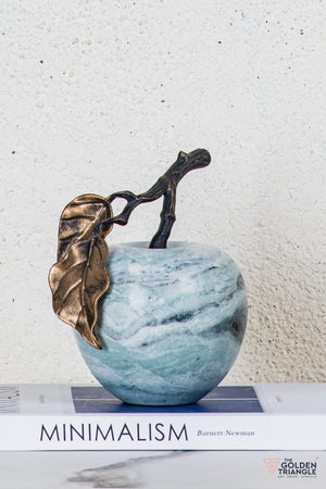 Pomona Marble Apple TableTop Decor - Green