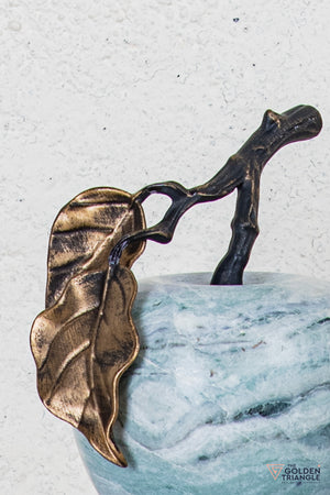 Pomona Marble Apple TableTop Decor - Green