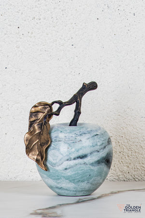 Pomona Marble Apple TableTop Decor - Green