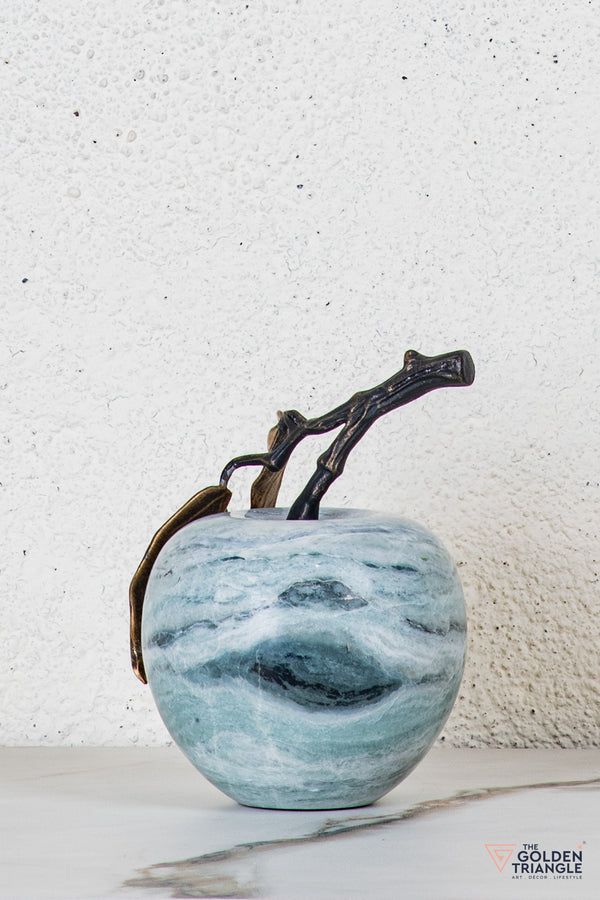 Pomona Marble Apple TableTop Decor - Green