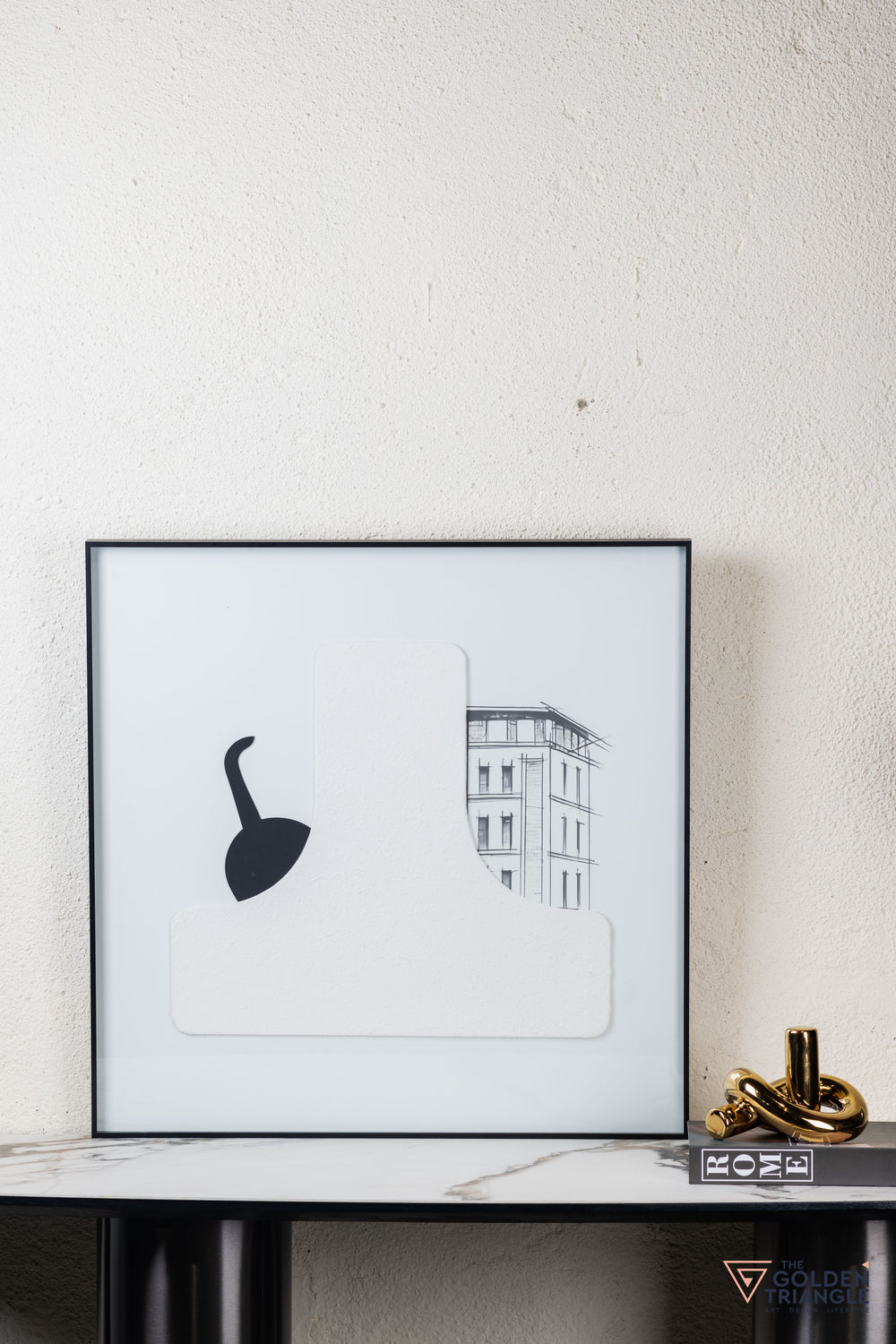 Cat Abstract 3D Wall Art Frame - F