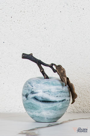 Pomona Marble Apple TableTop Decor - Green