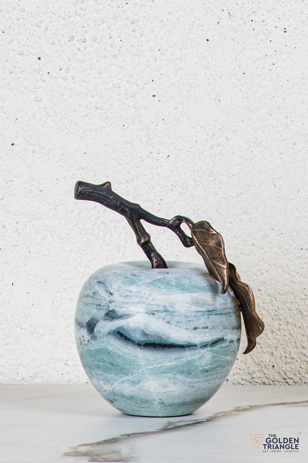 Pomona Marble Apple TableTop Decor - Green
