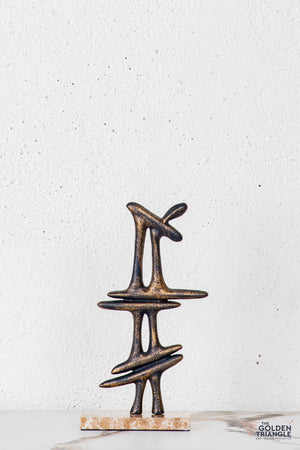 Auren Abstract Sculpture - Antique Black