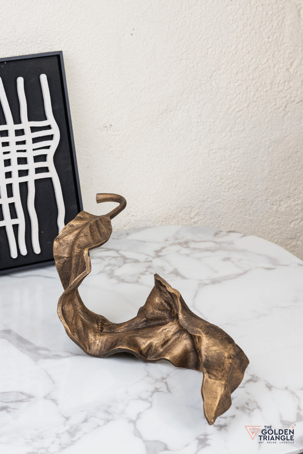 Amora Metal Abstract Decor - Bronze