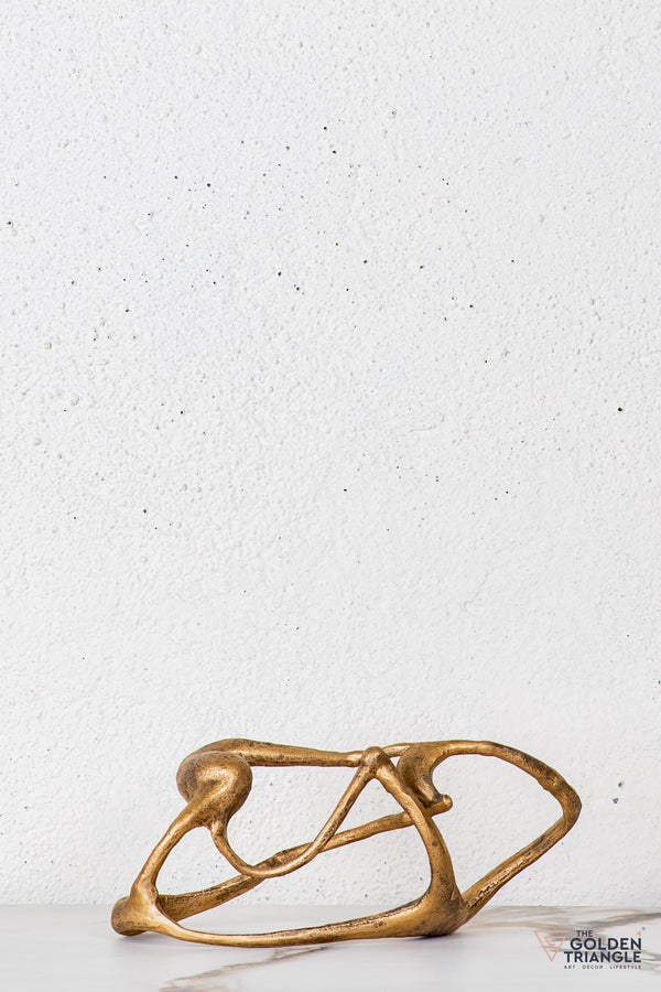 Silor Abstract Sculpture - Antique Gold
