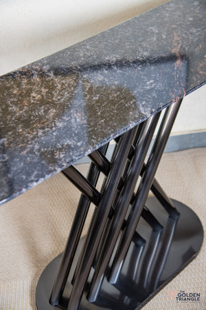 Enzo Console Table - Gun Metal