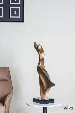 Jive Abstract Sculpture - Gold