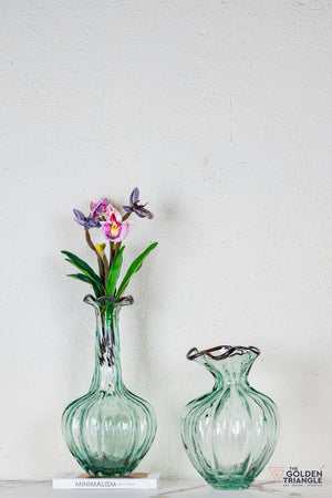 Flora Glass Vase - Ice