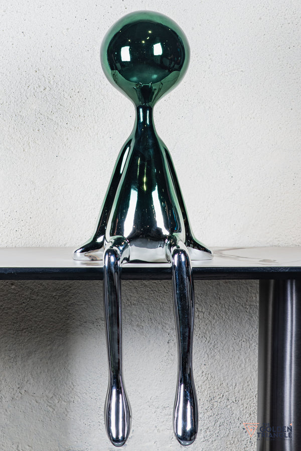 Blinko Sitting Sculpture - Green - Small
