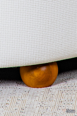 Astral Fabric Storage Bench - White