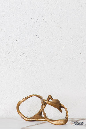 Silor Abstract Sculpture - Antique Gold