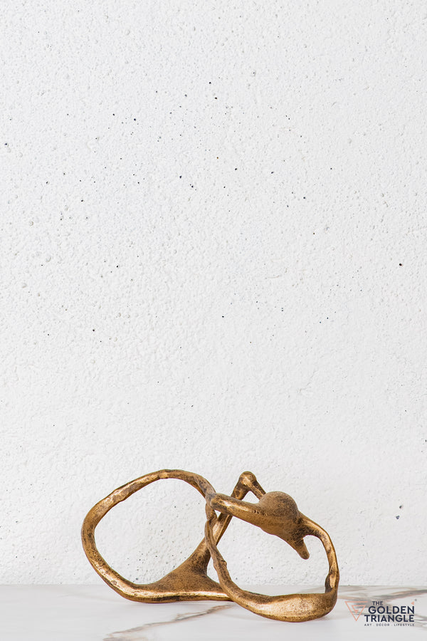 Silor Abstract Sculpture - Antique Gold