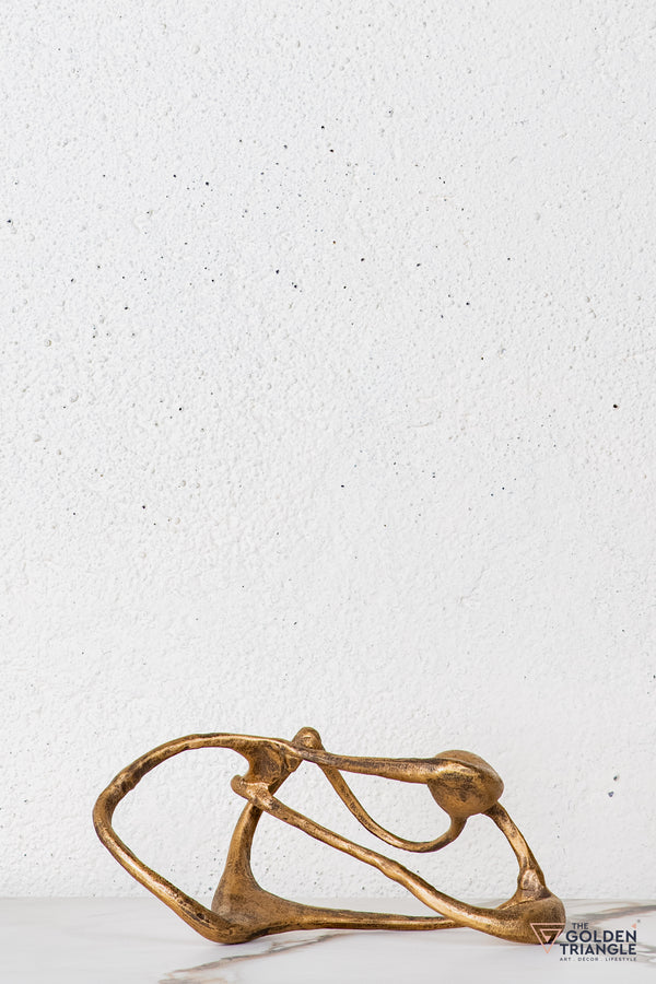 Silor Abstract Sculpture - Antique Gold