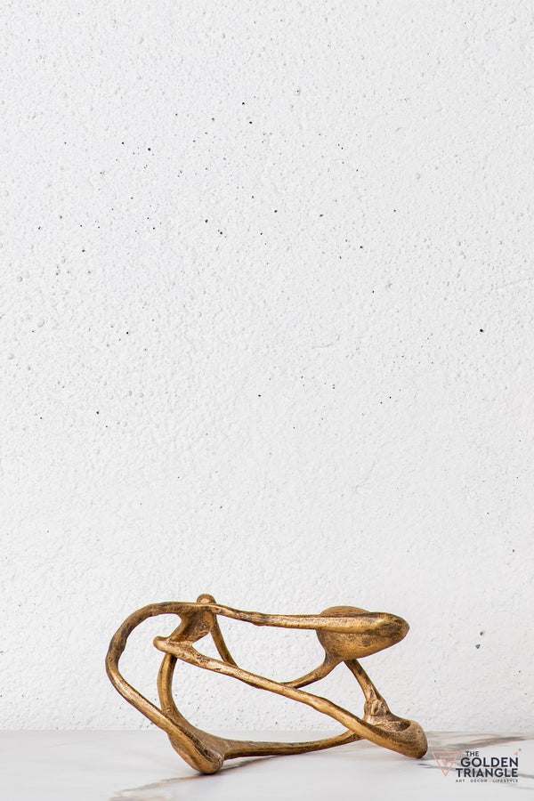 Silor Abstract Sculpture - Antique Gold