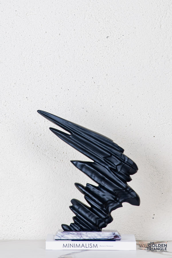 Zyno Abstract Sculpture - Black
