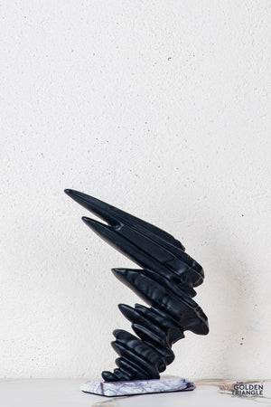 Zyno Abstract Sculpture - Black