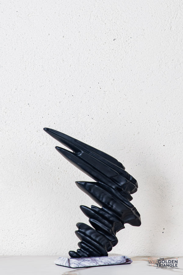 Zyno Abstract Sculpture - Black