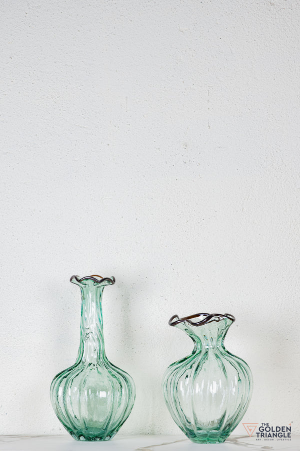 Flora Glass Vase - Ice