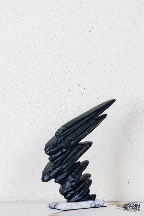 Zyno Abstract Sculpture - Black