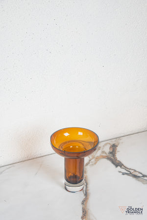 Sogno Glass Vase - Amber