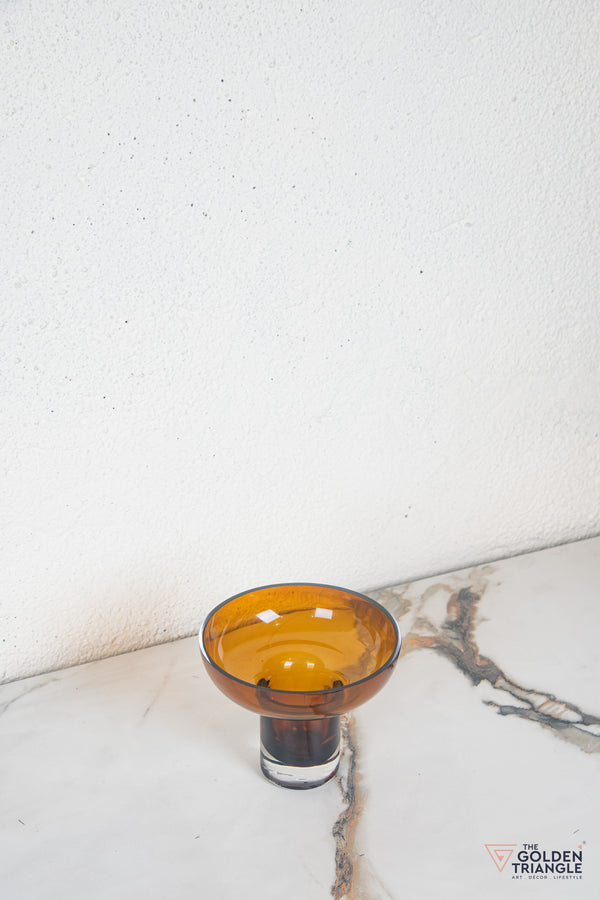 Sogno Glass Vase - Amber