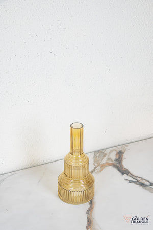 Niva Glass Vase - Yellow