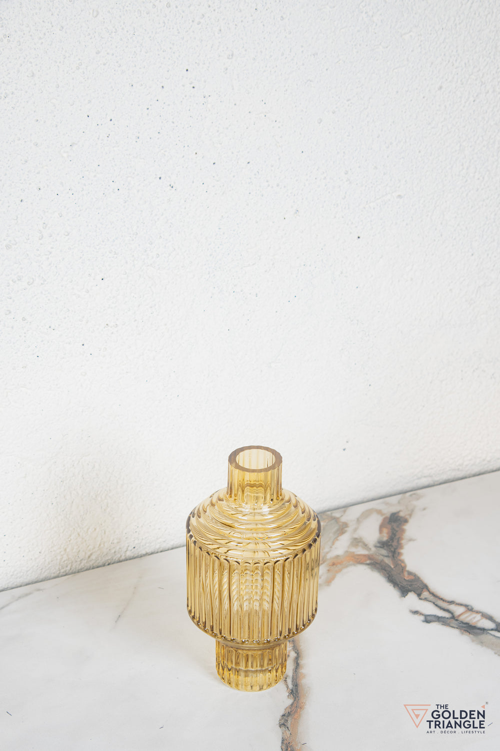 Cael Glass Vase - Yellow
