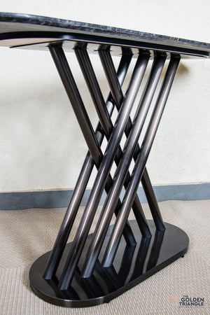 Enzo Console Table - Gun Metal