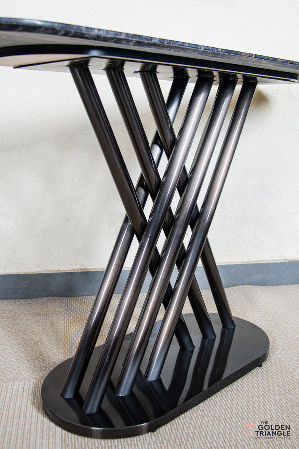 Enzo Console Table - Gun Metal