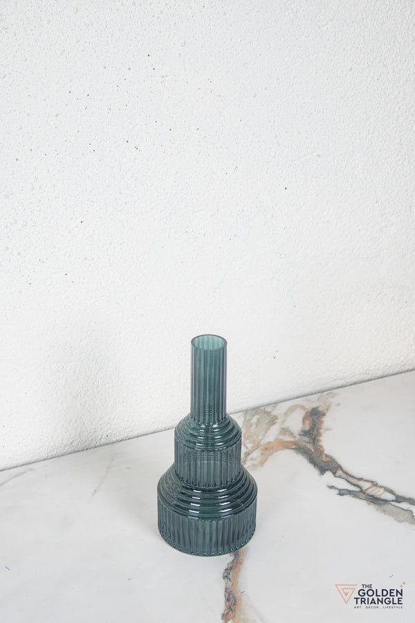 Niva Glass Vase - Smoke