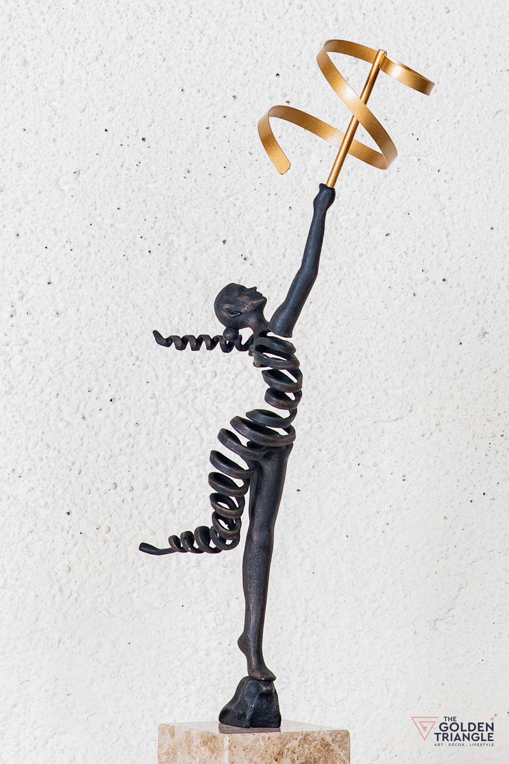 Rixa Gymnast Sculpture - Antique Black