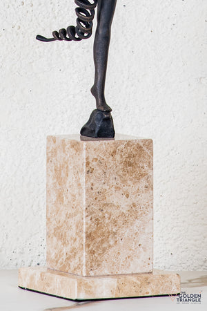 Rixa Gymnast Sculpture - Antique Black