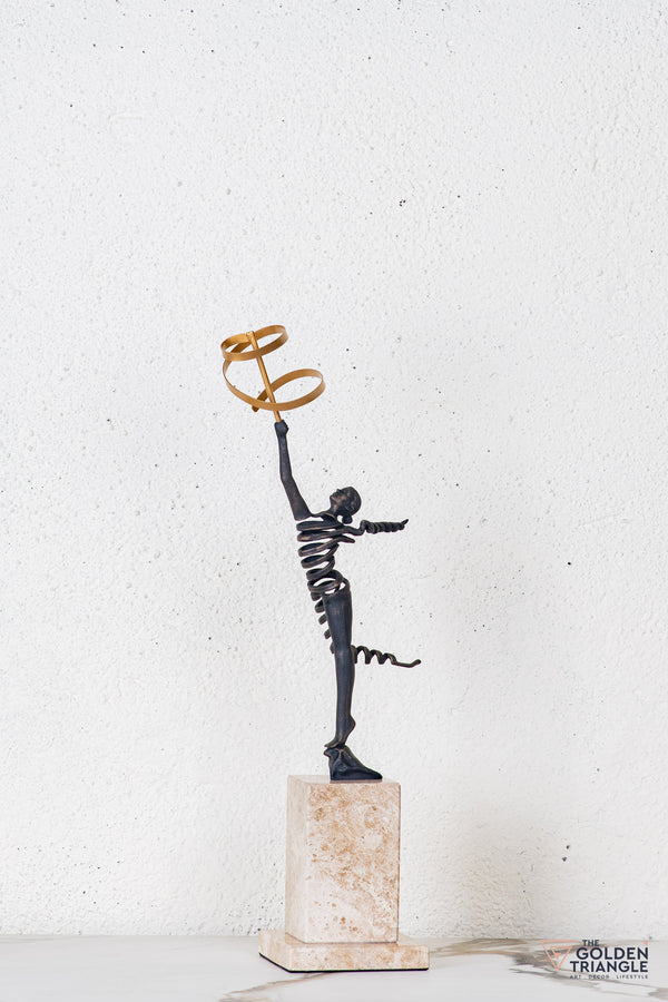 Rixa Gymnast Sculpture - Antique Black