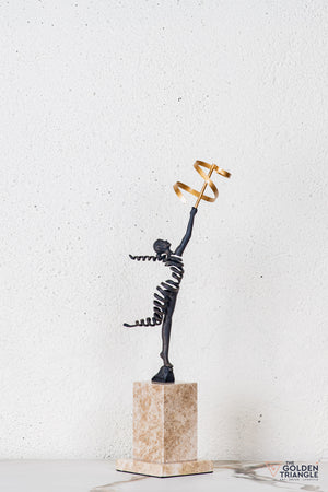 Rixa Gymnast Sculpture - Antique Black