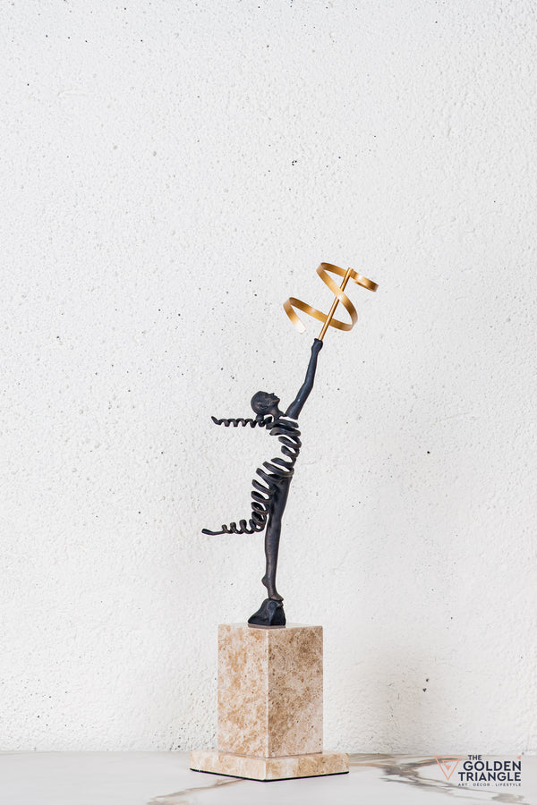 Rixa Gymnast Sculpture - Antique Black
