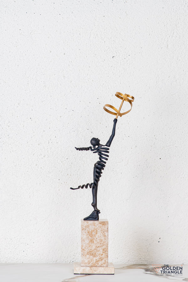 Rixa Gymnast Sculpture - Antique Black