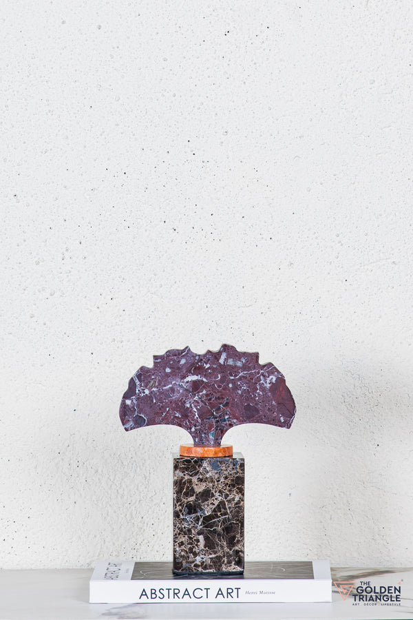Eiko Marble TableTop Decor - Maroon