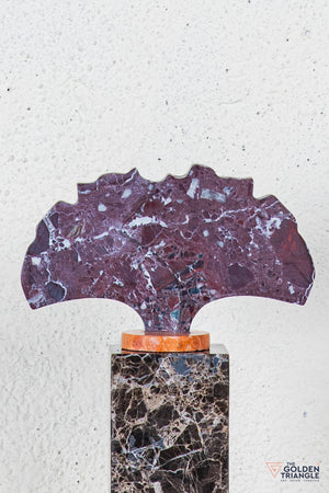 Eiko Marble TableTop Decor - Maroon