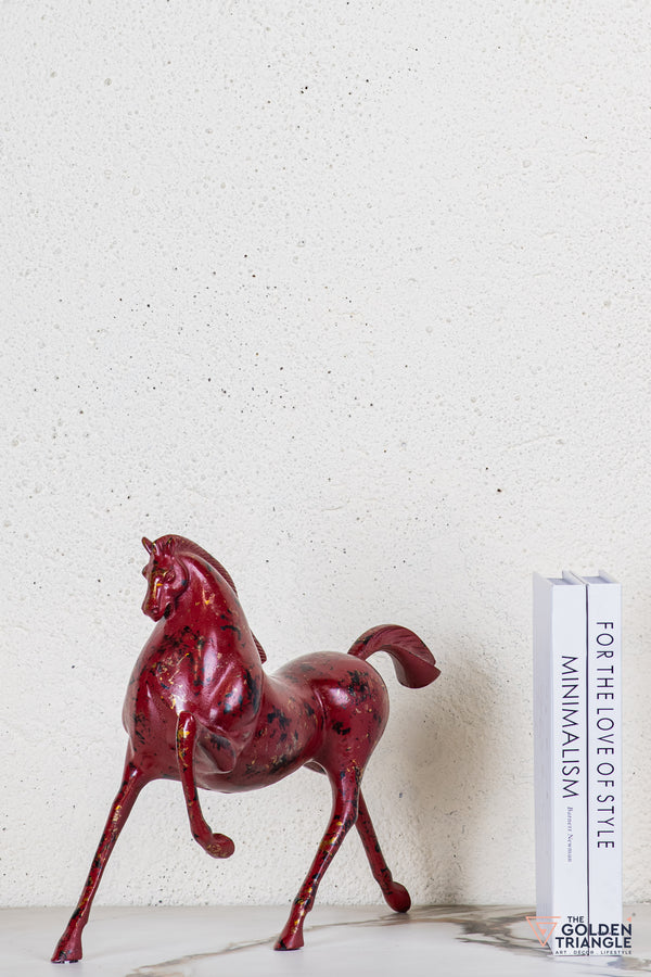 Ember Horse Sculpture - Red