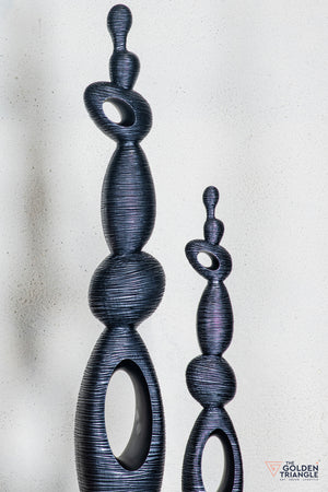 Rivo Abstract Sculpture - Black