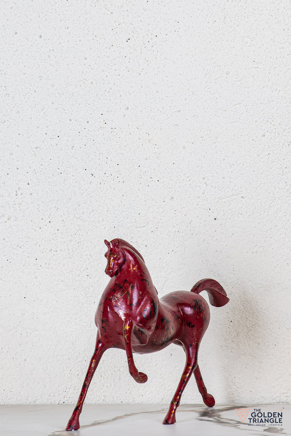 Ember Horse Sculpture - Red