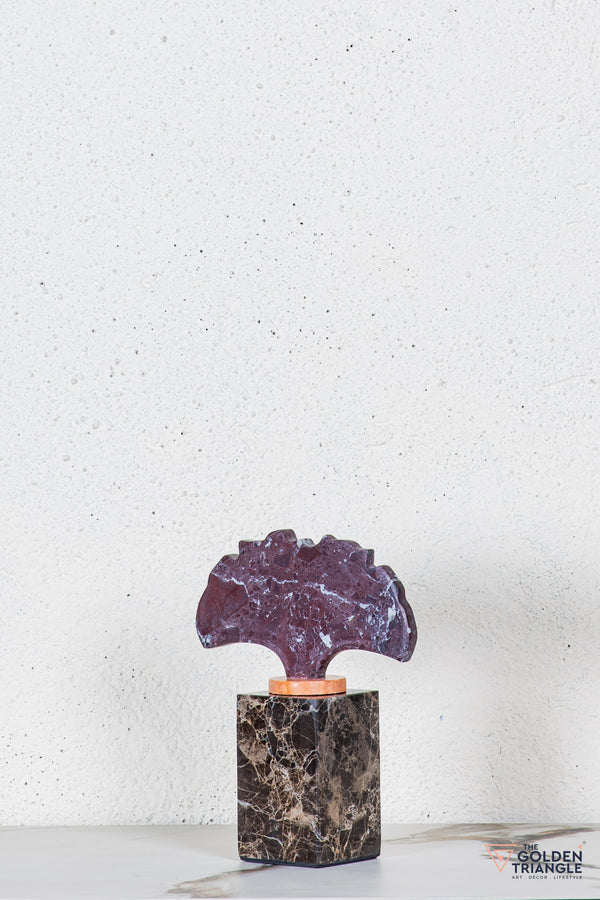Eiko Marble TableTop Decor - Maroon