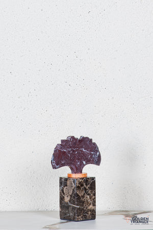 Eiko Marble TableTop Decor - Maroon