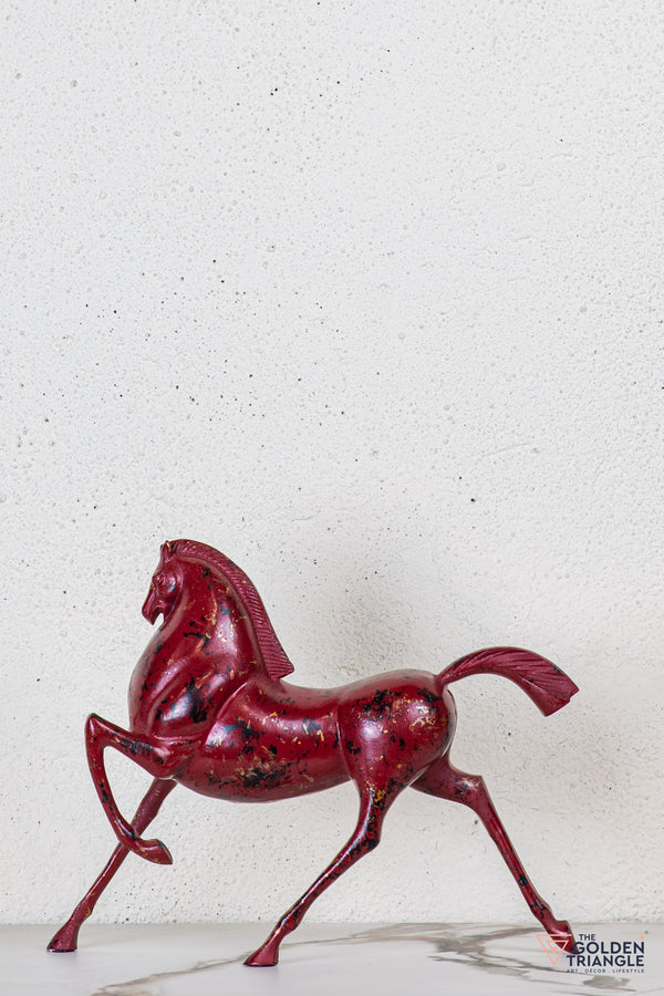Ember Horse Sculpture - Red