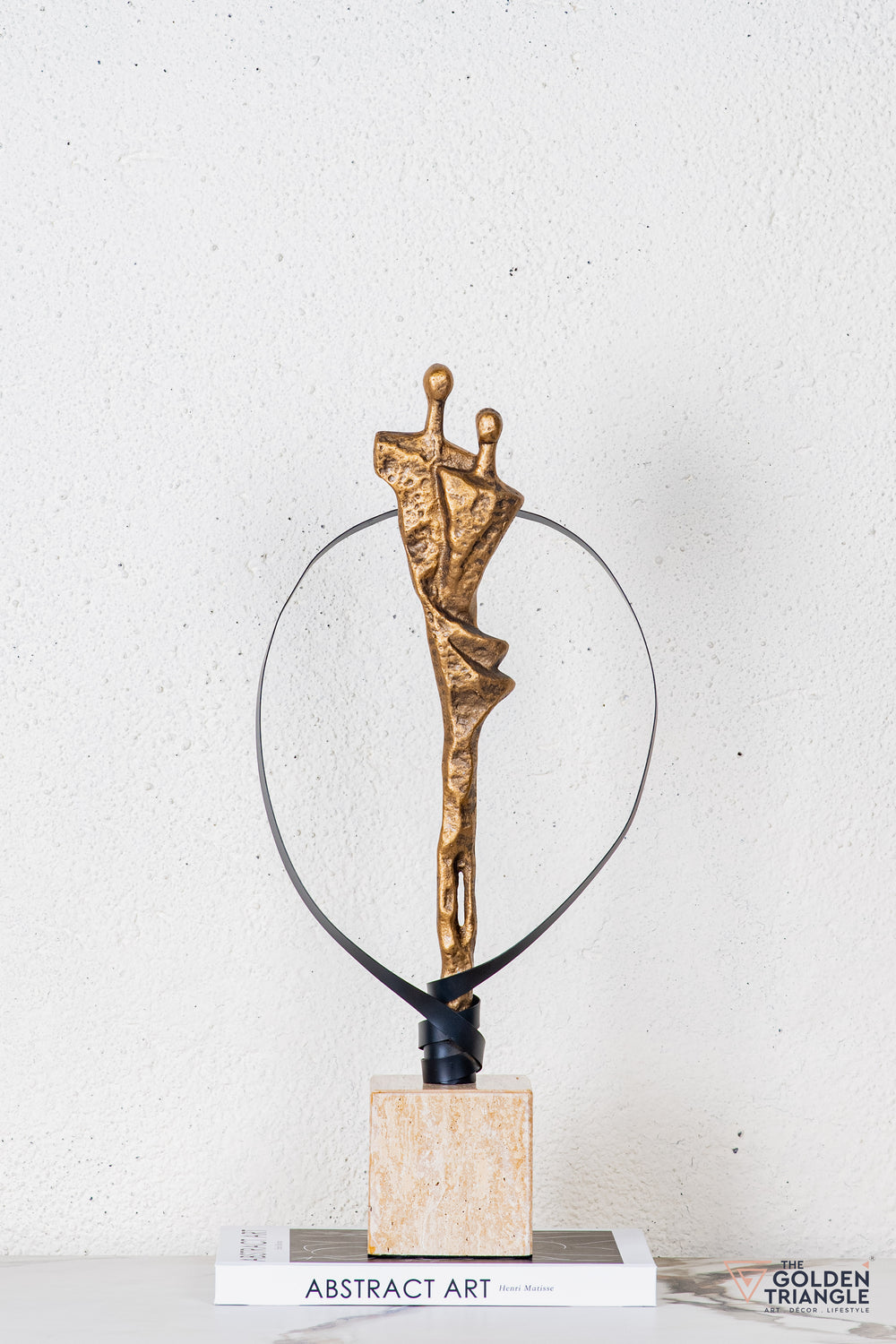 Syra Abstract Sculpture - Antique Gold